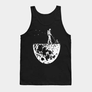 Astronaut moon Tank Top